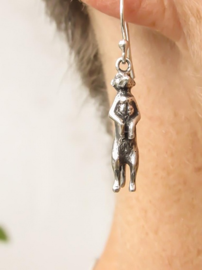 Sterling Silver Meercat Earrings