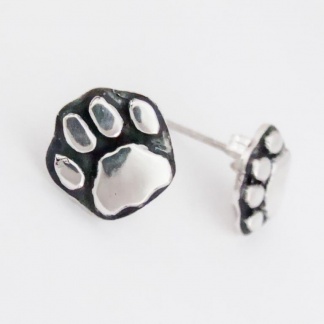 Sterling Silver Lion Paw Earrings - Goldfish Jewellery Design Studio