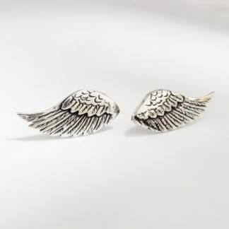 Sterling Silver Bird Wing Earrings