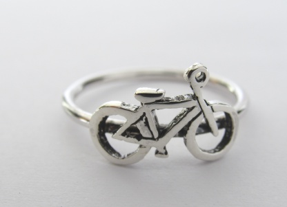 Sterling Silver Bicycle Stack Ring