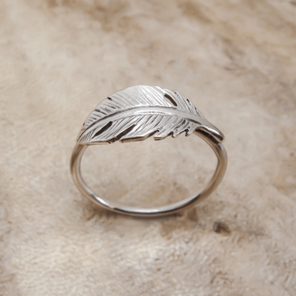 Sterling Silver Feather Stack Ring - Goldfish Jewellery Design Studio
