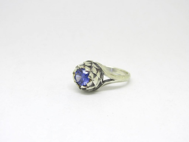 Sterling Silver Large Protea Ring | Goldfish Jewellery Design Studio