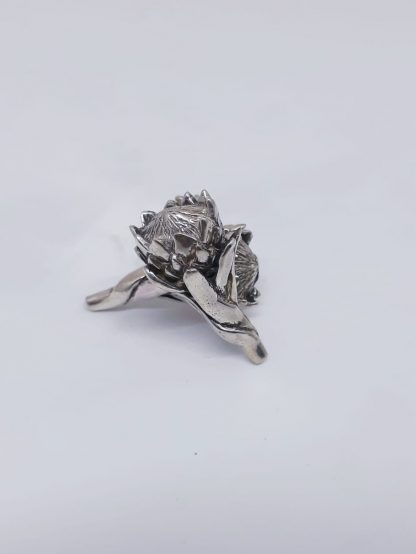 Sterling Silver Large Protea Earrings | Goldfish Jewellery Design Studio
