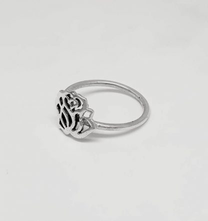 Sterling Silver Cut-out Rose Stack Ring - Goldfish Jewellery Design Studio