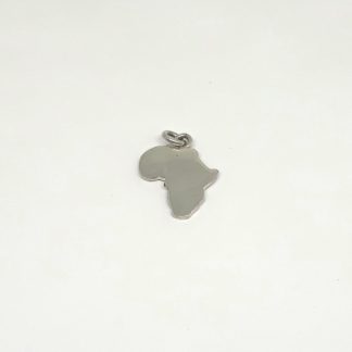 Sterling Silver Small Africa Charm - Goldfish Jewellery Design Studio