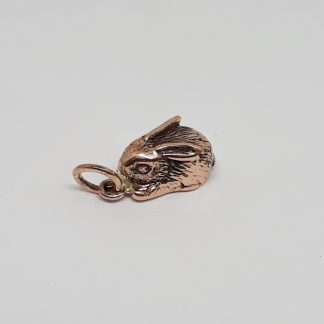 9ct Rose Gold Bunny Charm - Goldfish Jewellery Design Studio