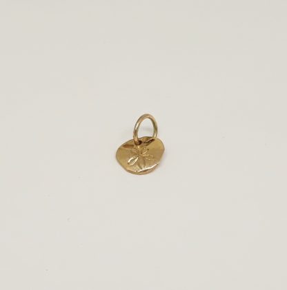 9ct Yellow Gold Pansy Shell Charm (dainty) - Goldfish Jewellery Design Studio