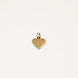 9ct Yellow Gold Heart Charm - Goldfish Jewellery Design Studio