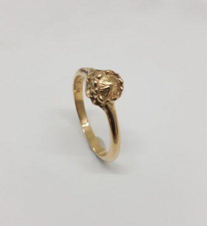 9ct Yellow Gold Protea Stack Ring - Goldfish Jewellery Design Studio