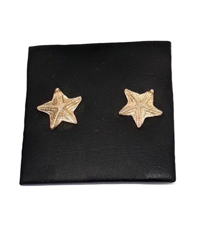 9ct Yellow Gold Starfish Earrings - Goldfish Jewellery Design Studio