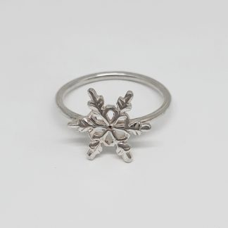 Sterling Silver Snowflake Stack Ring- Goldfish Jewellery Design Studio