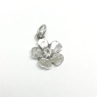 Sterling Silver Almond Flower Charm - Goldfish Jewellery Design Studio