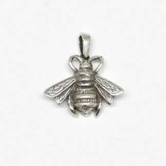 Sterling Silver Big Bee Pendant - Bee Jewelry by Goldfish Jewellery Design Studio