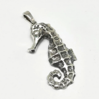 Sterling Silver Large Seahorse Pendant - Goldfish Jewellery Design Studio