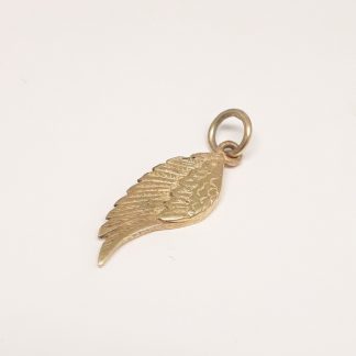 9ct Yellow Gold Bird Wing Charm - Goldfish Jewellery Design Studio