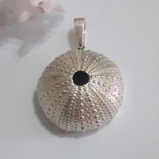 Large Silver Sea Urchin Pendant