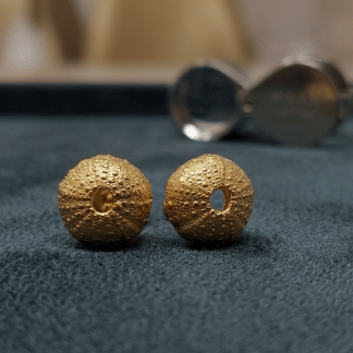 9ct gold Small Sea Urchin Earrings