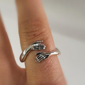 Hug ring adult hands